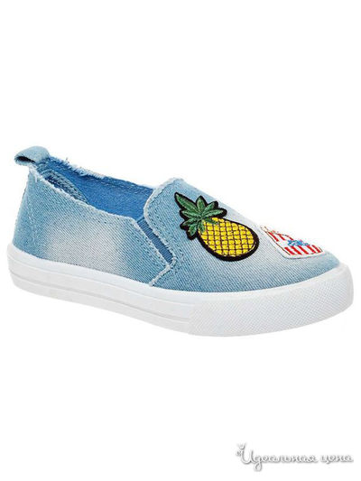 Слипоны CROSBY, цвет голубой