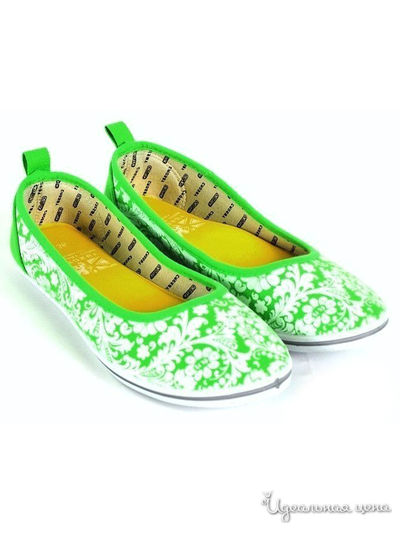 Балетки CROSBY, цвет зеленый