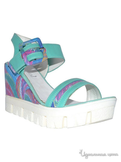 Босоножки ROCCOL, цвет бирюзовый