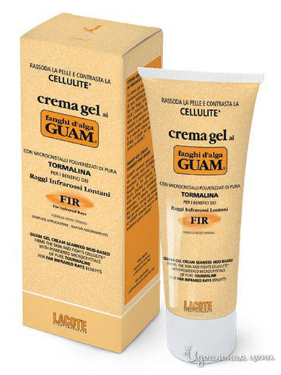 Крем-гель антицеллюлитный подтягивающий с микрокристаллами Турмалина, 200 мл, GUAM