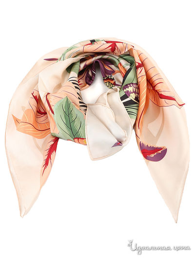 Платок, 90х90 см Moltini, цвет персиковый