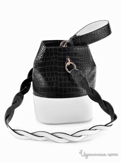 Сумка Moltini, цвет черный, белый