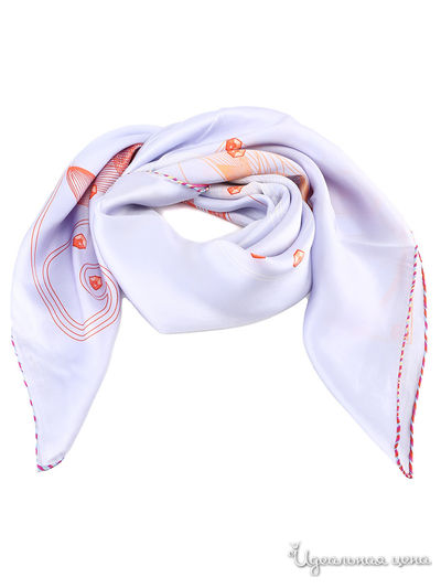 Платок, 90х90 см Moltini, цвет сиреневый