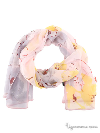 Палантин, 170*53 см Moltini, цвет розовый