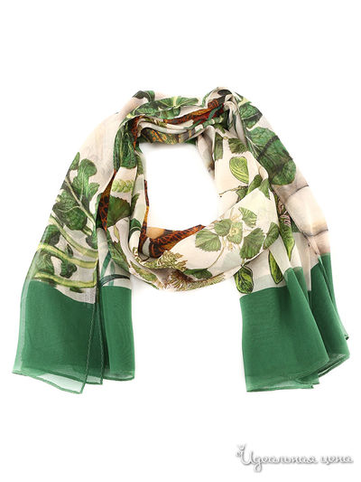 Палантин, 180*110 см Moltini, цвет зеленый