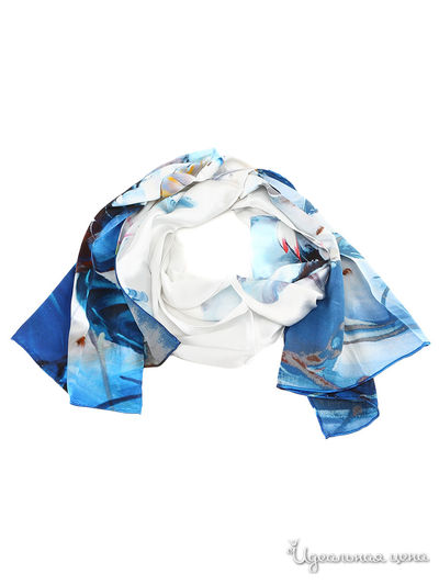 Палантин, 180*55 см Moltini, цвет синий