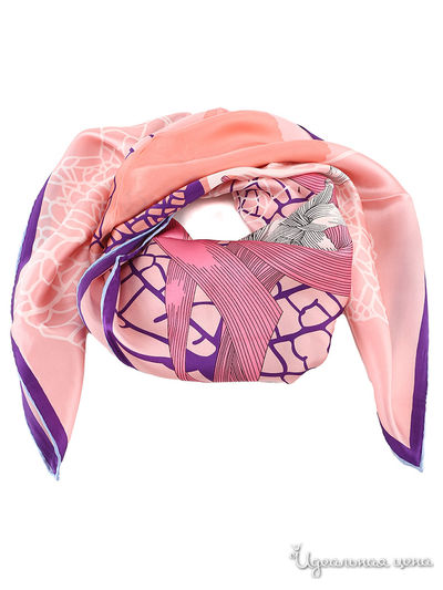 Платок, 90х90 см Moltini, цвет розовый