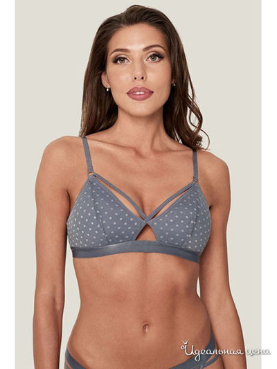 Бюстгальтер с мягкой чашкой Sensera, цвет серый