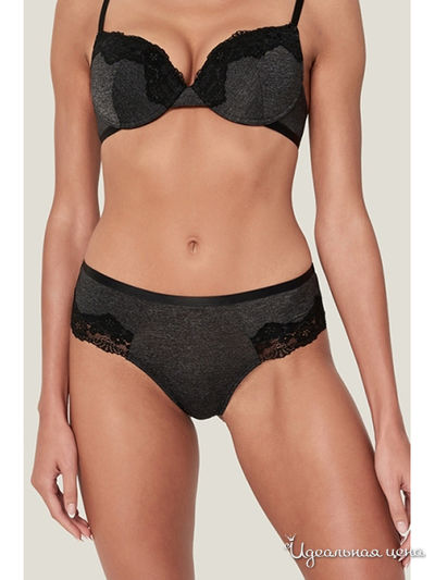 Трусы-хипстеры Sensera, цвет темно-серый