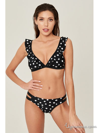 Купальник раздельный Sensera, цвет черный, белый