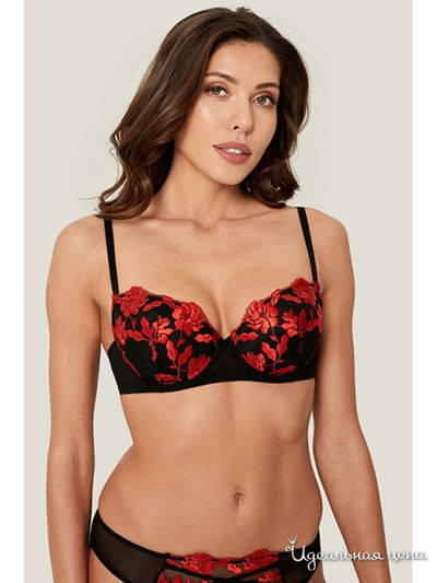 Бюстгальтер балконет Sensera, цвет черный