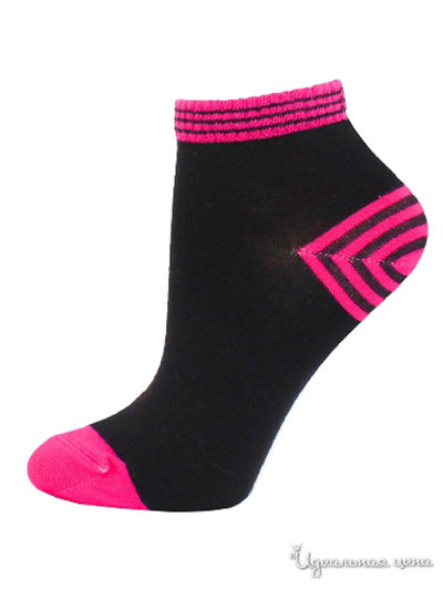Носки БЧК, цвет черный, фуксия