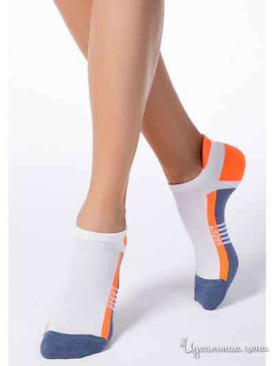 Носки CONTE, цвет синий, оранжевый
