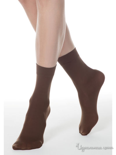 Носки, 50 den CONTE, цвет темно-коричневый
