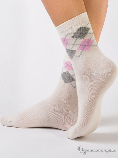 Носки CONTE, цвет молочный