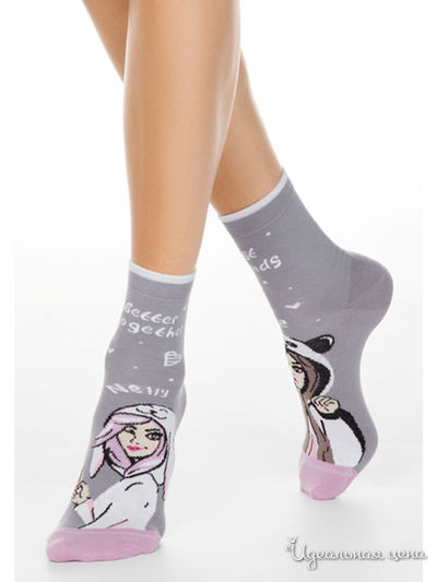 Носки CONTE, цвет серый