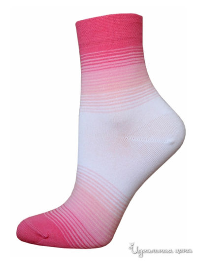 Носки БЧК, цвет розовый, белый