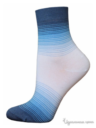 Носки БЧК, цвет синий, белый