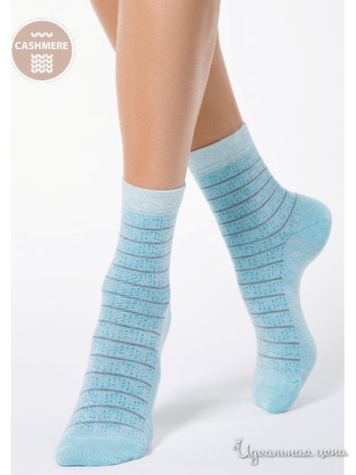Носки CONTE, цвет бледно-бирюзовый