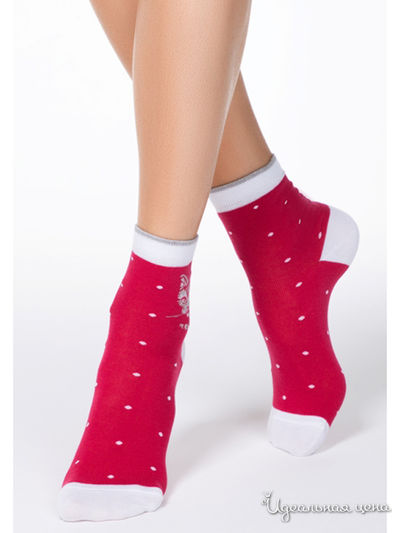 Носки CONTE, цвет бордовый