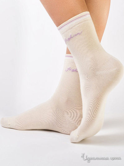 Носки CONTE, цвет светло-коричневый
