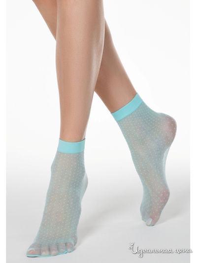 Носки CONTE, цвет бирюзовый