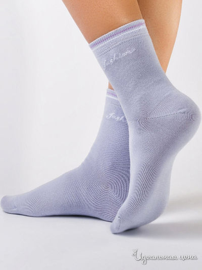 Носки CONTE, цвет бледно-фиолетовый