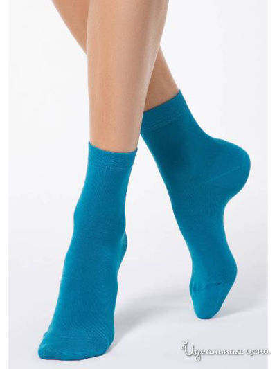 Носки CONTE, цвет темно-бирюзовый