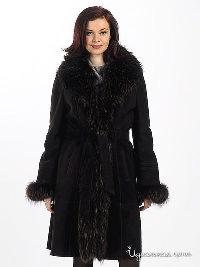 Дубленка Luisa Cerano&Rabe, цвет цвет темно-коричневый