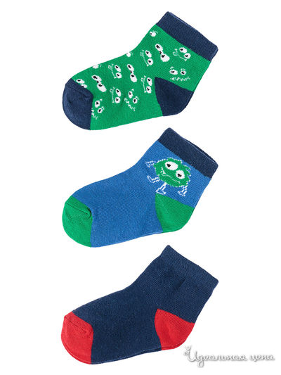 Комплект носков, 3 пары 5.10.15, цвет мультиколор