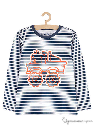 Лонгслив 5.10.15, цвет синий, белый