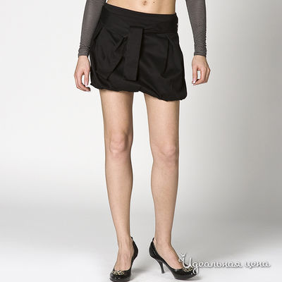 Юбка NafNaf, цвет цвет черный