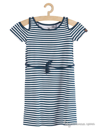 Платье 5.10.15, цвет белый, синий