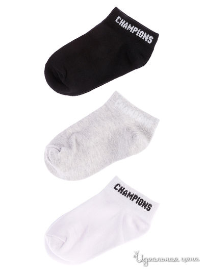 Носки, 3 пары 5.10.15, цвет черный, серый