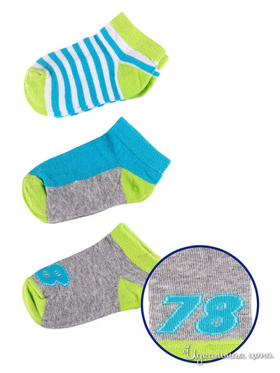 Комплект носков, 3 пары 5.10.15, цвет мультиколор