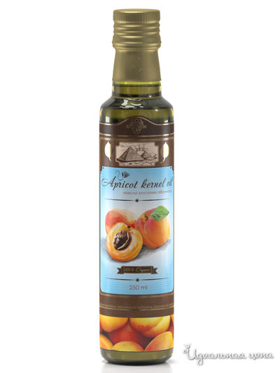 Масло пищевое косточек абрикоса, нерафинированное, первого холодного отжима, 250 мл, Shams Natural Oils, цвет Желтый