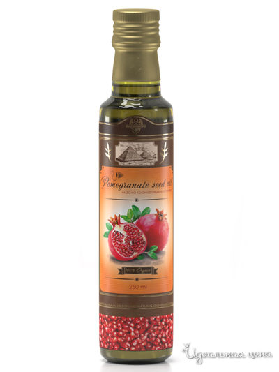 Масло пищевое гранатовых косточек, нерафинированное, первого холодного отжима, 250 мл, Shams Natural Oils, цвет Желтый