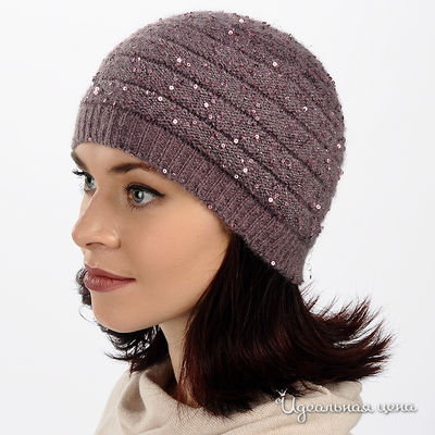 шапка Luisa Cerano&Rabe, цвет цвет сиреневый