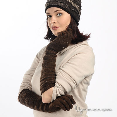 перчатки Luisa Cerano&Rabe, цвет цвет коричневый