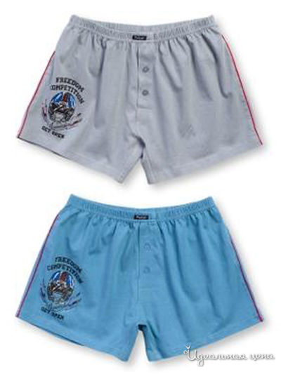 Комплект трусов, 2 шт. Pelican, цвет серый, синий