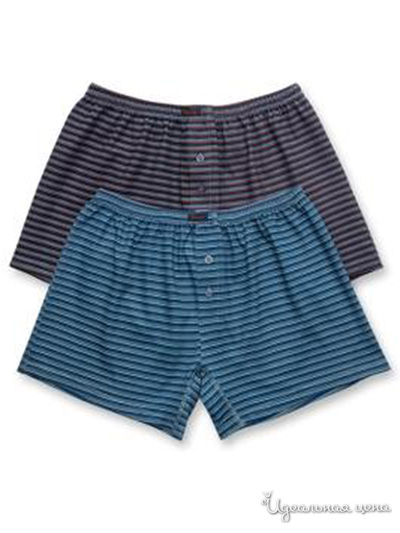 Комплект трусов, 2 шт. Pelican, цвет синий, черный