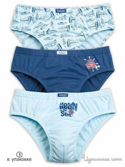 Комплект трусов, 3 шт. Pelican, цвет мультиколор