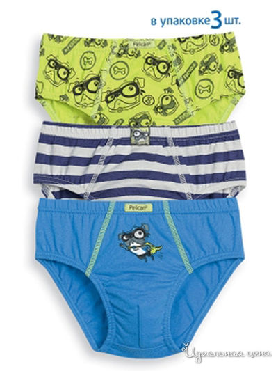 Комплект трусов, 3 шт. Pelican, цвет мультиколор