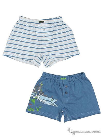 Комплект трусов, 2 шт. Pelican, цвет синий, белый