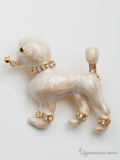 Брошь Isabel Rossi, цвет белый