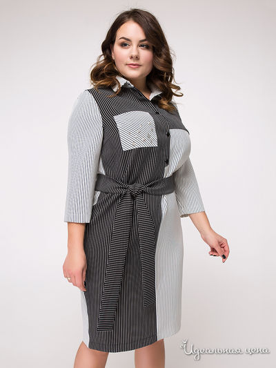 Платье LUZANA, цвет черный, белый