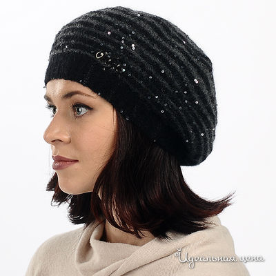 Берет Luisa Cerano&Rabe, цвет цвет серый / черный