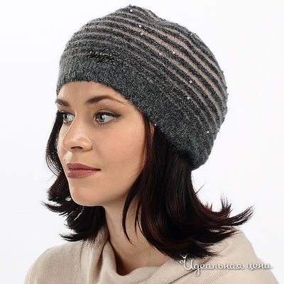 Берет Luisa Cerano&Rabe, цвет цвет серый / розовый