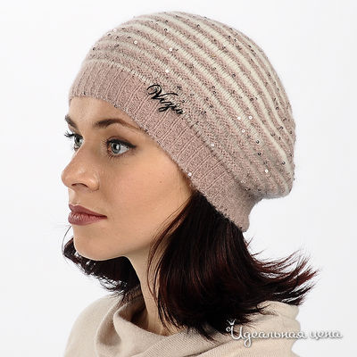 Берет Luisa Cerano&Rabe, цвет цвет белый / розовый