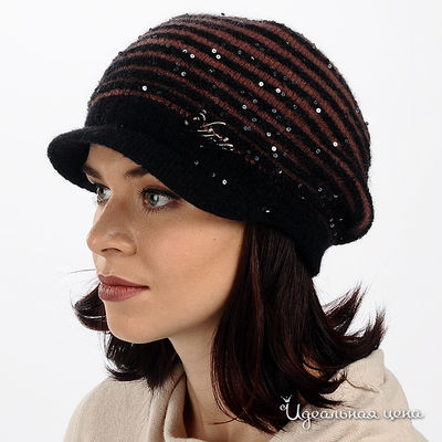 шапка Luisa Cerano&Rabe, цвет цвет черный / розовый